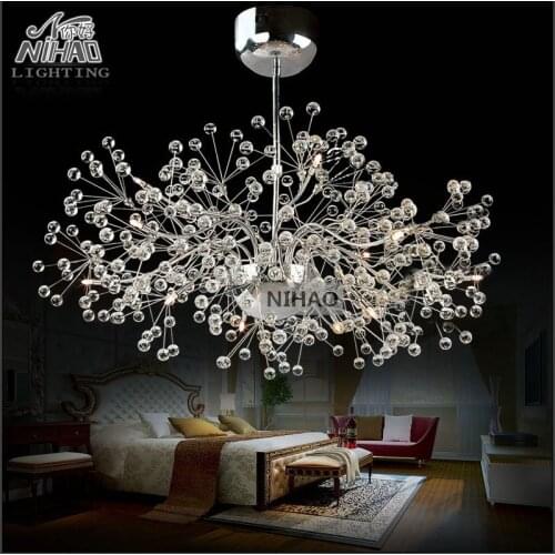 Vintage Glass Chandelier Lighting Floral French Glass Lustre Light Cristal Suspension Hanging Lamp MD2396