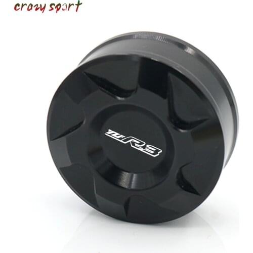 Rear Brake Fluid Reservoir Cover Cap For YAMAHA YZF-R3 2015-2019 YZFR3 YZF R3 2018 2017 Motorcycle Accessories With Logo