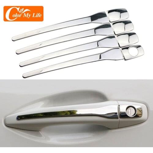 8Pcs/Set Stainless Steel Car Door Handle Protection Cover Trim for Peugeot 208 2015 - 2019 Doors Handles Sticker Accessories