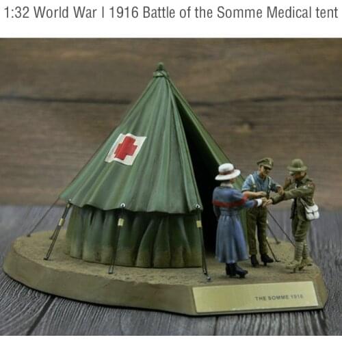 1:32 World War I 1916 Battle of the Somme Medical tent Scene puppet soldier military model 1.5KG