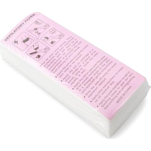 100Pcs Professional Hair Removal Waxing Strips Non-woven Fabric Waxing Papers Depilatory Beauty Tool For Leg Hairs Removal