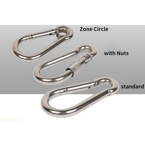 2PCS spring buckle outdoor mountain buckle insurance buckle keychain pet hook chain buckle gourd connection buckle
