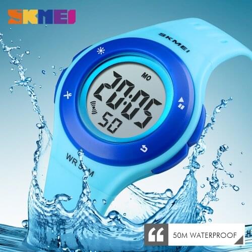 2021 SKMEI Kids Watch LED Sport Style Children Watches Boy Girl Fashion Digital Watch 5 Bar Waterproof Wristwatch montre enfant