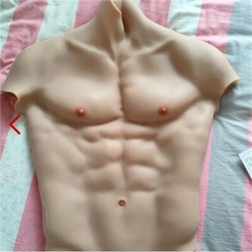 4style L Size Strong Male Mannequin Body Muscle Fake Abdominal Cloth Coat Props Cosplay Animation Pectoral Silicone D521