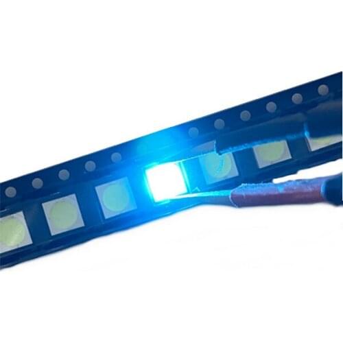 500PCS/LOT 5050 ice blue smd led Plcc-6 smd 5050 led Diode ice blue water clear blue led 5.0*5.0*1.9mm