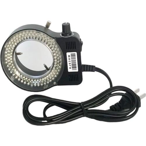 White /Black 144 pcs LED frosted Adjustable Ring Light illuminator Lamp For Industry Microscope Industrial Camera Magnifier