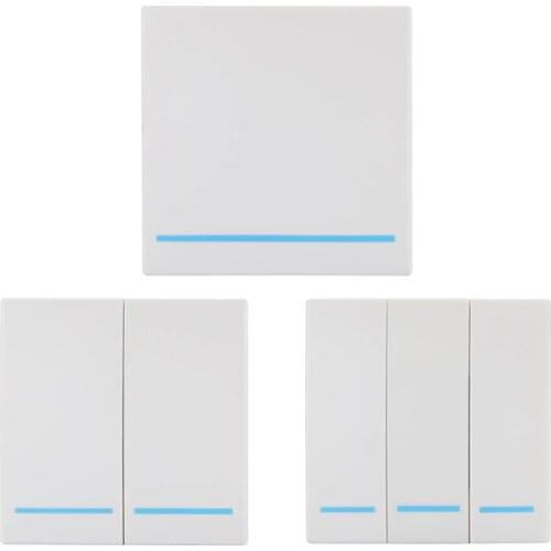 Wireless 433 MHz Universal Wireless Remote Control Switch AC 110V 220V 1CH Relay Receiver Module & Wall Panel RF Remote Controls