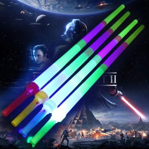 Big four telescopic glow stick Bar party christmas Flashing stick concert cheer stick Large electronic glow stick cheer stick