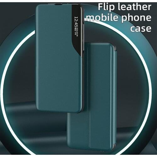 Luxury Shockproof Kickstand Stand Smart View Filp Leather Phone Case For Xiao Mi 11 Pro 10 UItra Cellphone Back Cover Funda Capa