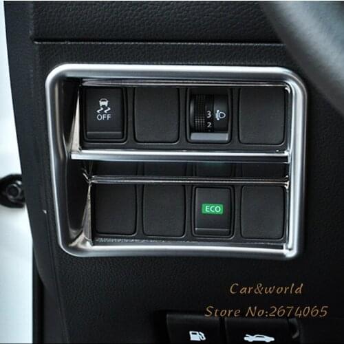 For Nissan Qashqai J11 2016 2017 2018 Headlight Adjustment Button Switch Knob Cover Trim Decoration Interior Chrome Car Accessor