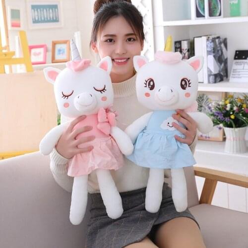 Unicorn Plush Toy Soft Animal Cartoon Pillow Cushion Cute Stuffed Lovely Kids Birthyday Gift Girl Heart Soft Unicorn Doll Lover