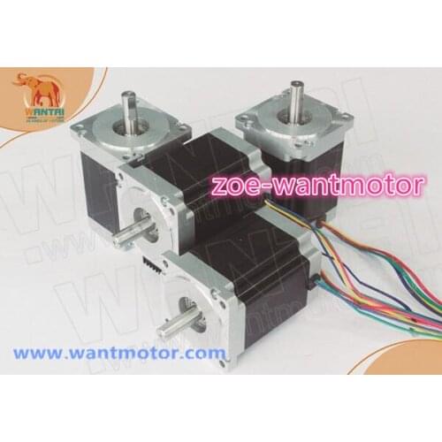 Good sell!4PCS Nema 34 Wantai Stepper Motor 85BYGH450C-012 3.5A 11.5N.m 1600oz-in ROHS CE ISO Foam Router Grind Engraver Laser