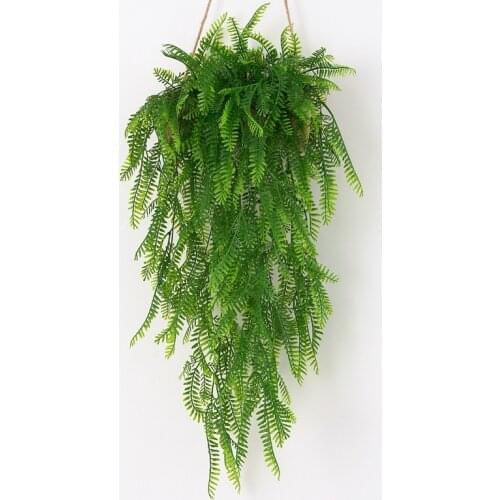 Artificial Plant Rattan Realistic Fake Artificial Greenery Plant for Persian Leaf Wall Hanging Christmas Wedding Home Decoration