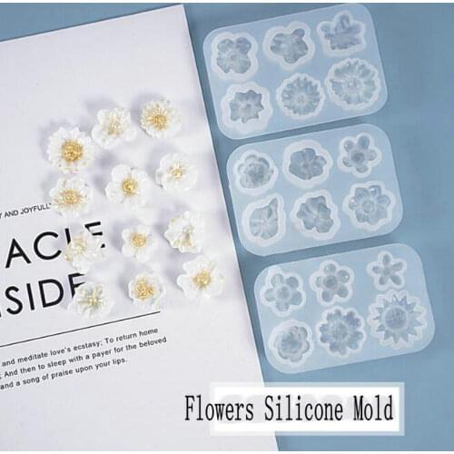 Daisy Flowers Decor Epoxy Resin Silicone Mold Jewelry Fillings Pendant Accessory DIY Charms Handmade Cabochon Mould Stuff Craft