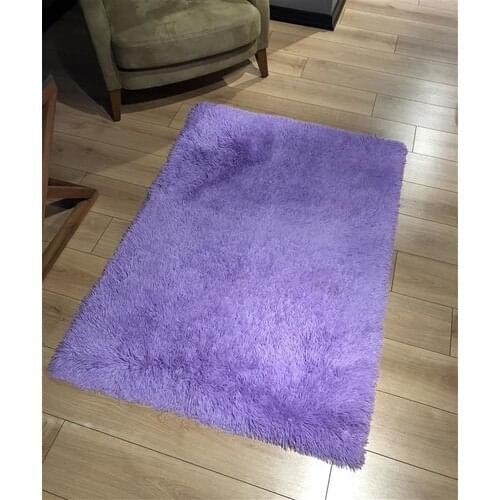 Markaev Rabbit Feather Lilac Plush Carpet 70*140