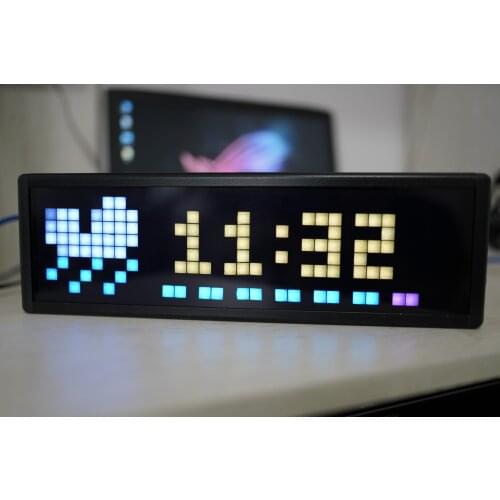 Matrix Pixel Wind IoT Weather Clock Vermicelli Displayer Esp8266 ,not Awtrix