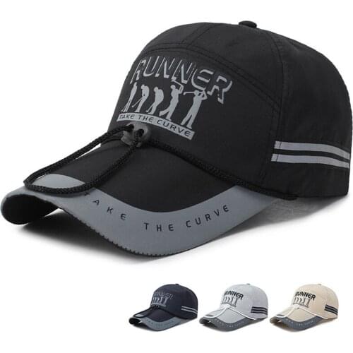 Men Quick-drying Running Hat Riding Sports Baseball Cap Hat Sun Polyester Fishing Hats Ball Cap Golf Cart Sun Visors Hunting Cap