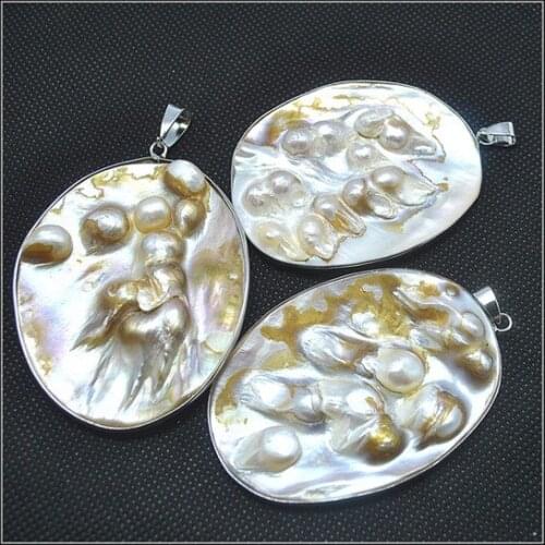 New black lip shellpendants from ocean seawater for new tourism collections items selling by piece shell gifts with rhine pepper