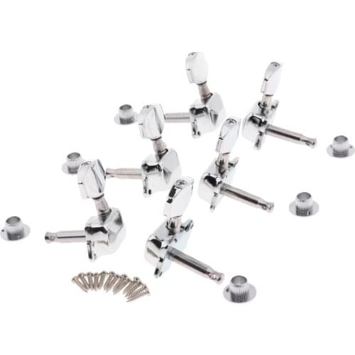 3L3R Semiclosed Guitar String Tuning Pegs Keys Machine Heads Tuners for Acoustic Guitars - Chrome