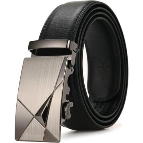 New Cowhide belt Mens Business casual classic high-grade alloy automatic buckle leather designer belts men high quality belt