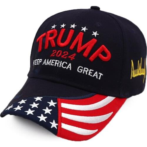 Stylish Donald Trump 2024 Cap USA Baseball Caps Keep America Great Snapback President Hat Embroidery Fashion Unisex Sunshade Hat