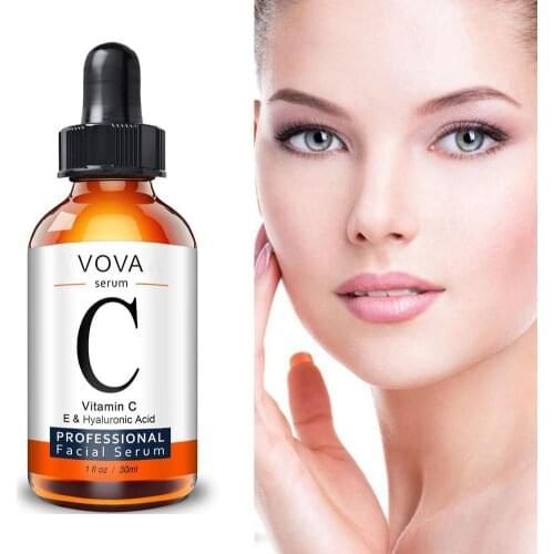30ml Vitamin C Face Serum Long Lasting Moisturizing Improve Roughness Lighten Spots Hyaluronic Acid Essences Oils