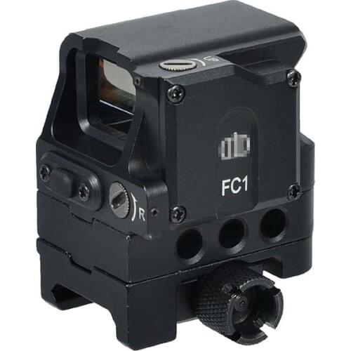 Tactical FC1 Red Dot Sight 2 MOA Reflex Sight Holographic Scope For 20mm Rail With Markings Black
