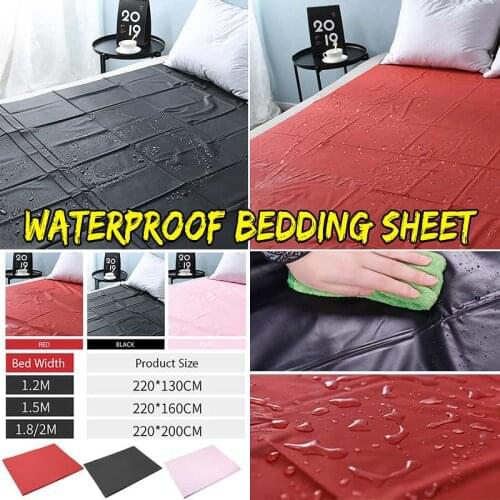 Waterproof Adult Bed Sheets Sex PVC Vinyl Mattress Cover Allergy Relief Bed Bug Hypoallergenic Sex Game Bedding Sheets
