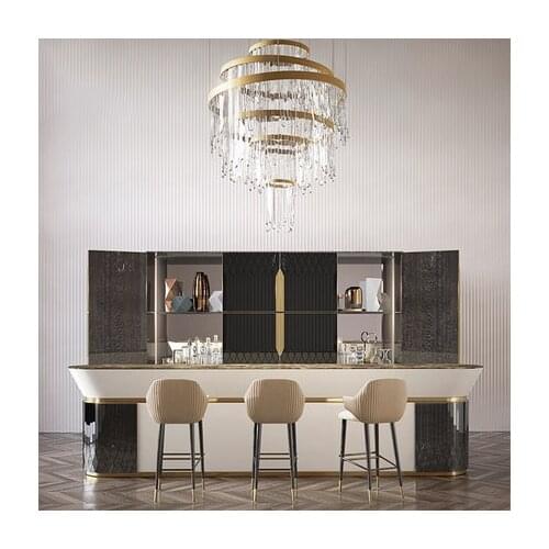 Chinafurniture post-modern light luxury bar chair high stool bar chair modern minimalist home backrest chair