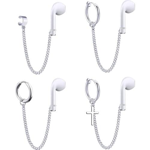 1pc Fashion Anti-Lost Ear Clip Bluetooth Earphone Holders Accessories Unisex Earrings For Airpods 1 2 3 For Airpods Pro Earrings