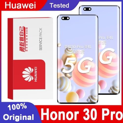 Original Tested 6.57'' Display Replacement For Huawei Honor 30 Pro LCD Touch Screen Digitizer Assembly For Honor 30 Pro Display