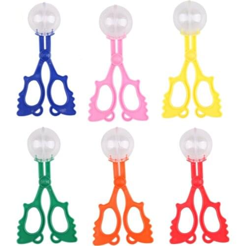1pc Plastic Bug Insect Catcher Scissors Tongs Tweezers For Kids Children Toy Handy Tool