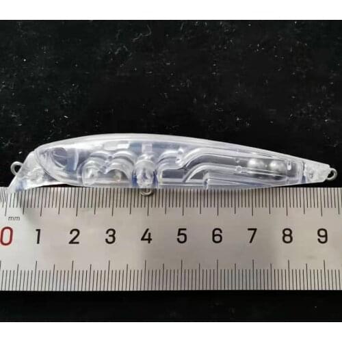 10pcs Unpainted Minnow Baits Fishing Lure Body Minnow 95mm 8.9g Blank lures JSE214