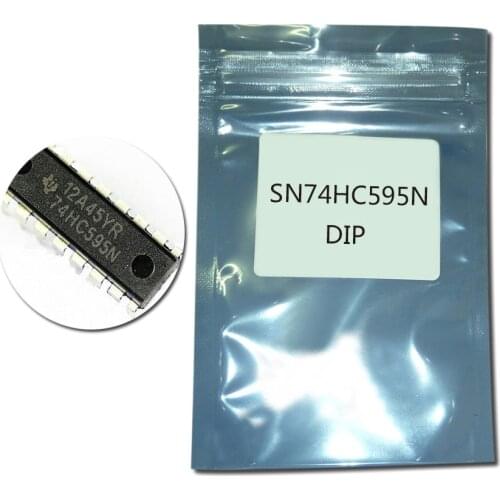 10PCS SN74HC595N SN74HC595 DIP16 74HC595N 74HC595 DIP-16 Counter Shift Registers Tri-State 8-Bit new original