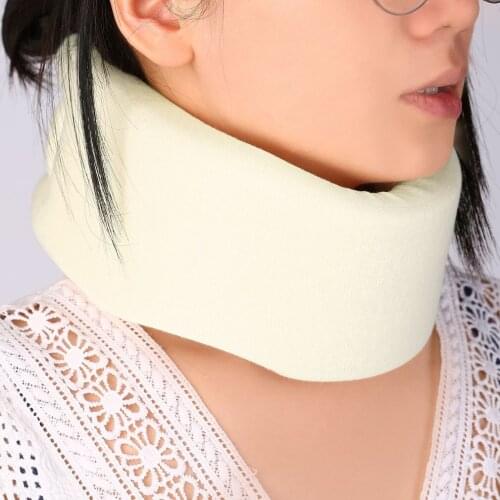 Safety Soft Firm Foam Cervical Collar Neck Brace Support Shoulder Pain Relief Color white Hot Selling