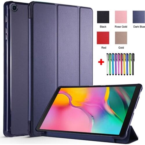 Tablet For Funda Samsung Tab A 10.1 Case 2019 PU Leather Soft Back Cover For Samsung Galaxy Tab A 10 1 Cover SM-T510 SM-T515