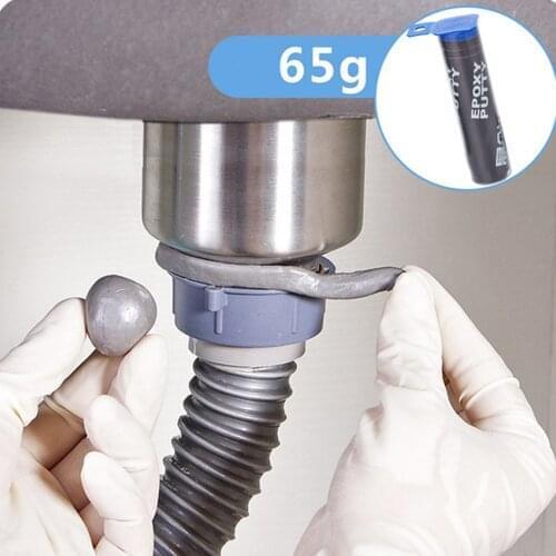 Cylindrical 65g water pipe crack repair glue multi-purpose toilet cracked clay stainless steel glass tile pipe sealant