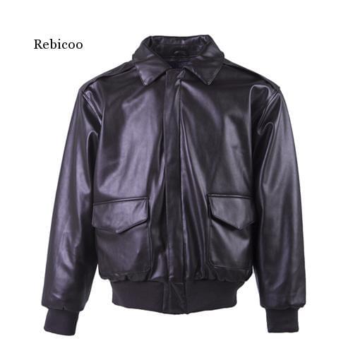 High Quality Leather Military Tactical Male Army Flight Bomber Jacket Baseball Varsity College Pilot Air Force Coat for Men