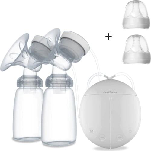 Single/Double Electric Breast Pump With Milk Bottle BPA Free Powerful Breast Pumps Baby Breast Feeding USB Electric Breast Pump