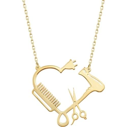 Personalized Silver Hair Necklace DN157