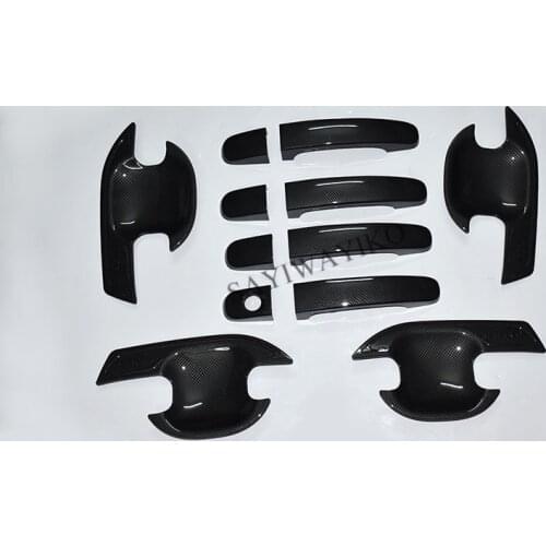 FIT FOR RANGER 2012-2018 Door Handle bowl cover ABS black outside handle cover FIT for ranger T6 T7 XLT