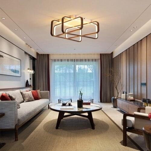 Ceiling lamps cross-frame dining room bedroom living room showroom home ceiling lamp Indoor Lighting RC Dimmable Pendant light