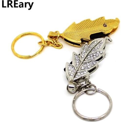 Crystal Tree Leaves Pendrive128MB 64GB USB Flash Drive Memory Stick Metal Keychain Pen drive 4GB Pen Drive 16GB 8GB 32GB Lovely