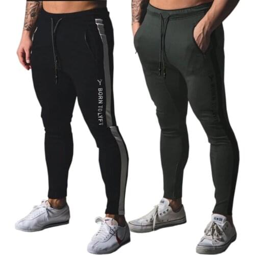 Jogging Pants Men Sport Sweatpants Running Pants Men Joggers Cotton Trackpants Slim Fit Pants Bodybuilding Trouser Pencil Pants