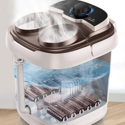 Foot Bath Fully Automatic Massage Foot Bath Thermostat Foot Bath High Deep Barrel Electric Heating Foot Therapy Machine
