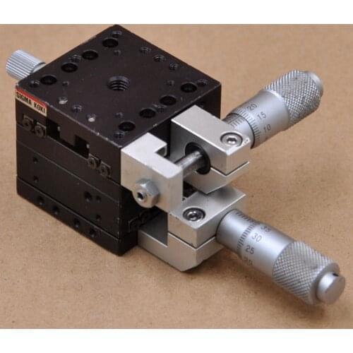 XY axis Sigma TAM-401C TAM-401S manual precision fine-tuning displacement slide aluminum W * L * H: 40 * 40 * 38mm