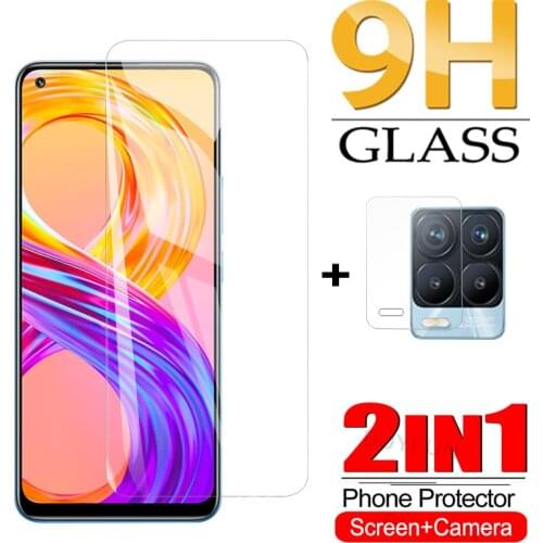 Screen + Camera Glass 2-IN-1 For OPPO oppo realme 8 Pro Screen Protector For realme 7 pro 8 pro c21 c25 screen Tempered Glass