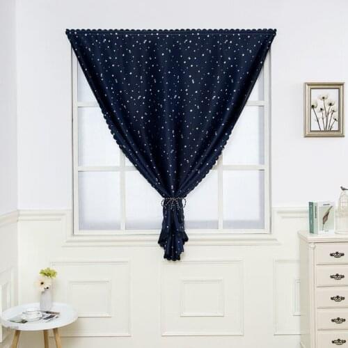 1pcs Punch-free Velcro-free Light-proof Bay Window Bedroom Simple and Modern Shade and Heat Insulation Curtain Fabric F8364