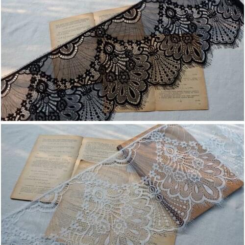 3M French Eyelash Lace Trim Traditional Wedding Dress Lace Fabric White Table Cloth DIY Sew On Crafts