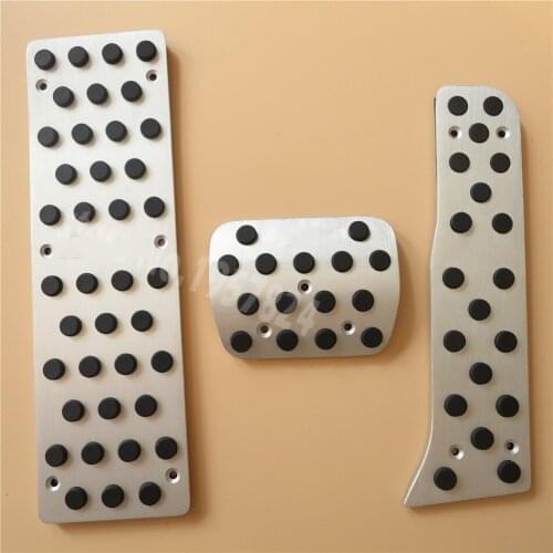 DEE Car Accessory For Audi Q3 TT A3 Fuel Brake Foot Rest AT pedals Plate Non slip Accelerator brake pedal Pad Stickers Styling